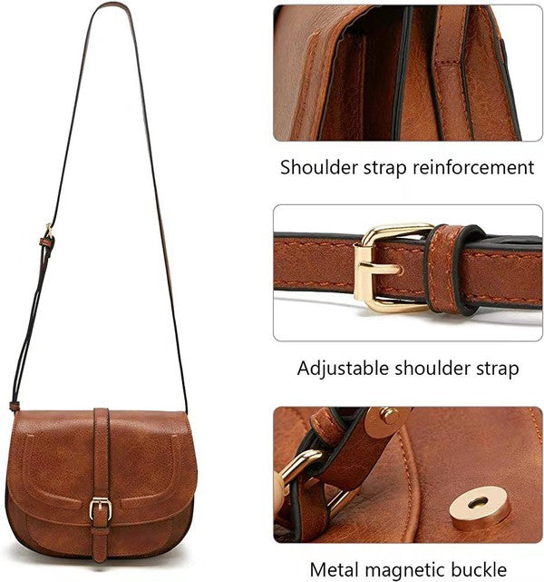 Benna Foldover Buckle Crossbody