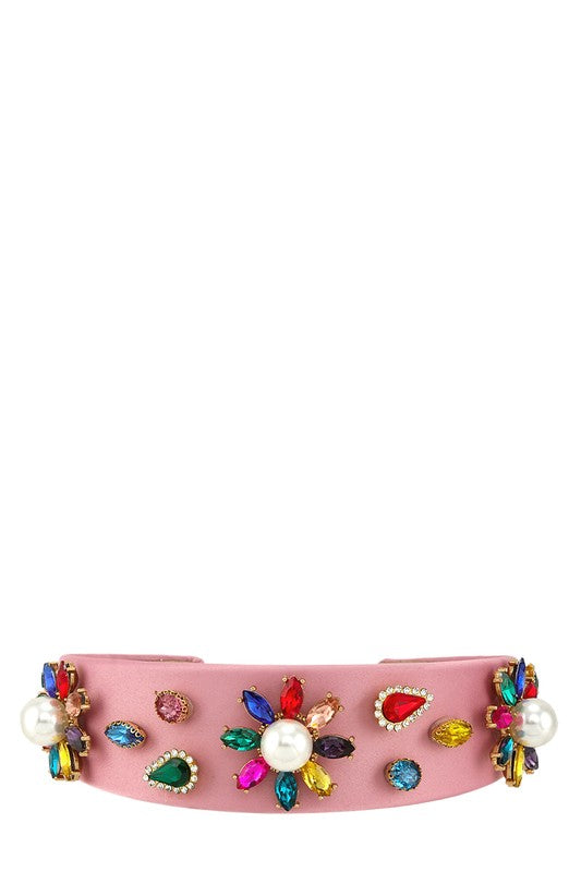 Floral Crystal Hair Band