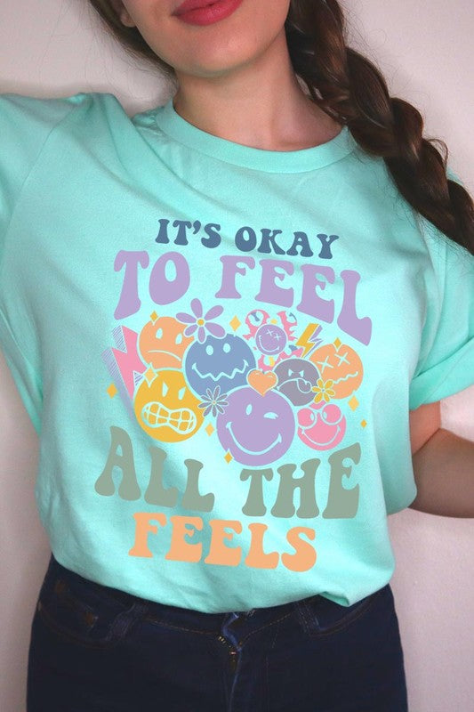 Feel All the Feels Face Graphic Tee