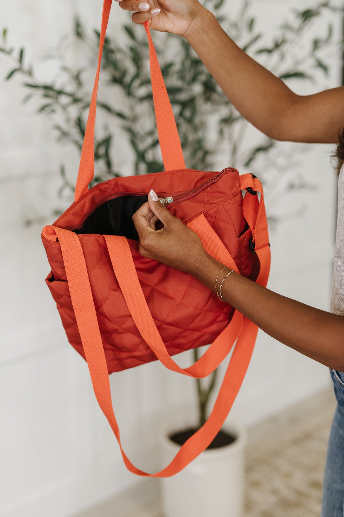 Walk Away Bag in Tomato