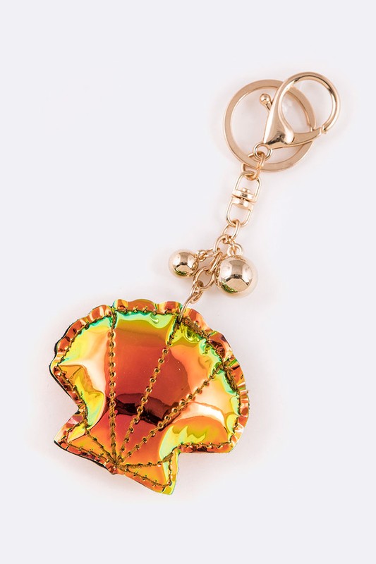 Puff Shell Holographic Key Chain