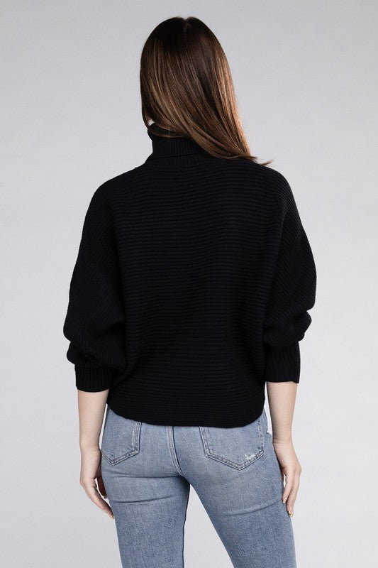 Cristiana Dolman Sleeve Turtleneck Sweater