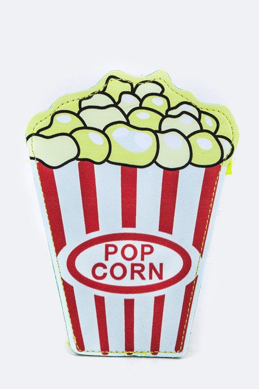 Popcorn Small Zip Coin Pouch