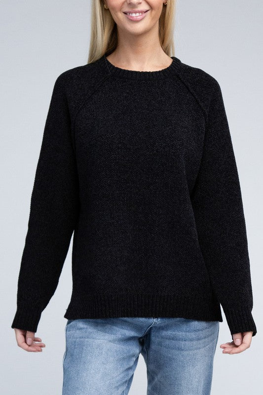 Mackenzie Raglan Chenille Sweater