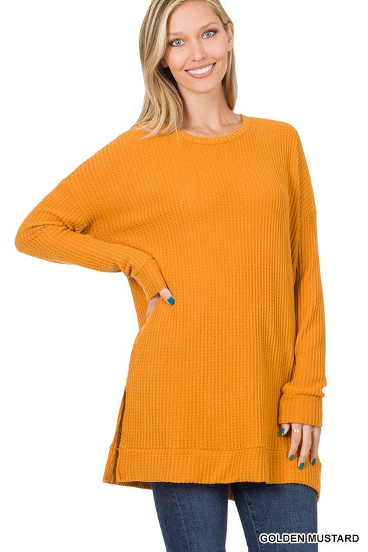 Astrid Thermal Waffle Sweater