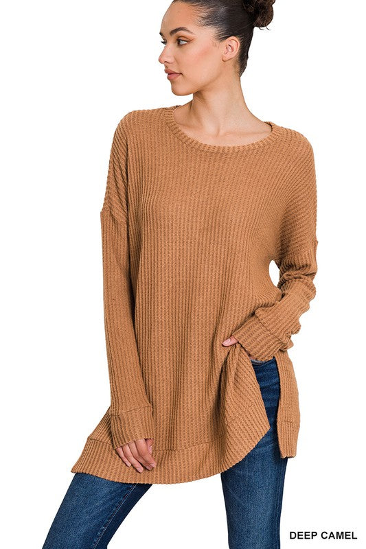 Astrid Thermal Waffle Sweater