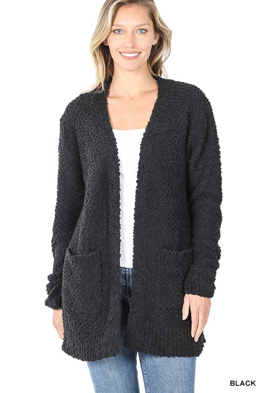 Rayma Popcorn Sweater Cardigan