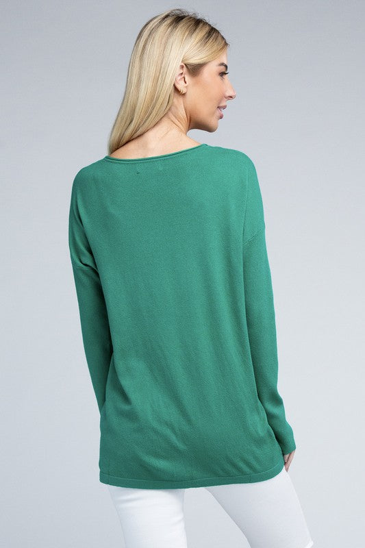 Vienna Viscose Front Pockets Sweater