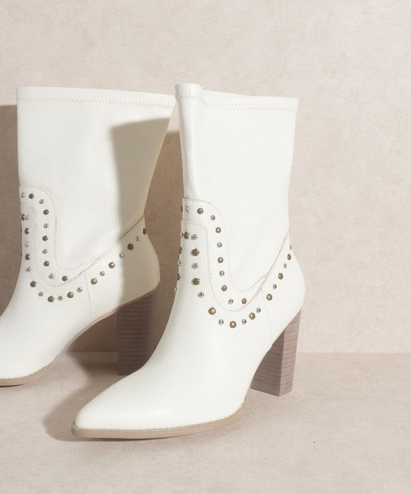 Oh Paris Studded Boots