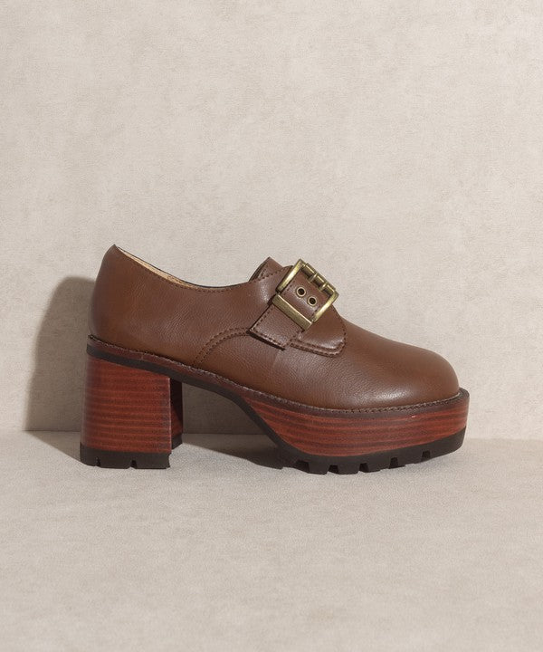 Serah Buckled Platform Loafers