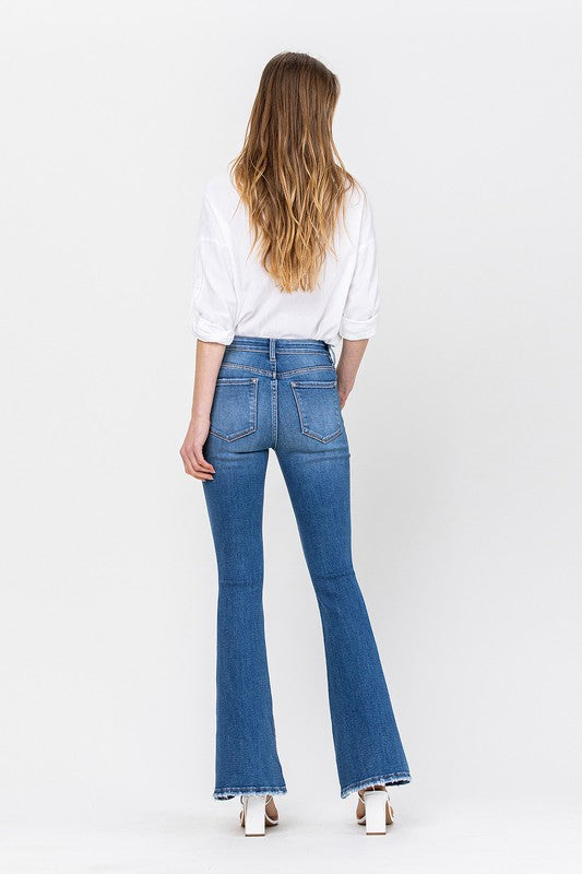 Mid Rise Flare Jeans - Vervet by Flying Monkey