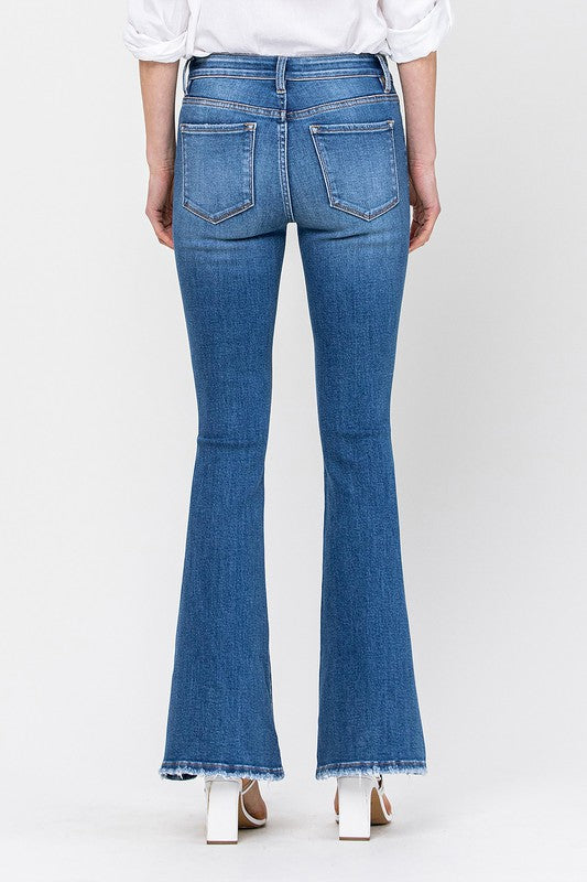 Mid Rise Flare Jeans - Vervet by Flying Monkey