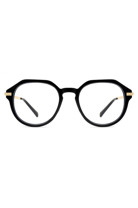 Round Geometric Blue Light Blocker Glasses