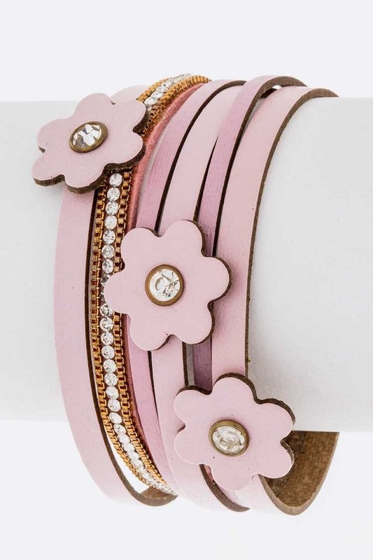 Flower Cutout Magnetic Cuff