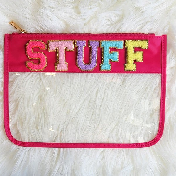 Dani & Em Varsity Letter Pouch Travel Organizer