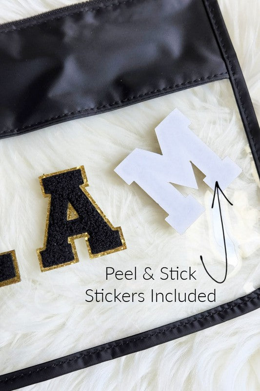 Dani & Em Varsity Letter Pouch Travel Organizer - Thumbnail 5