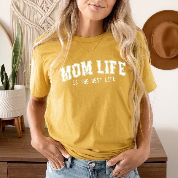 Varsity Mom Life Short Sleeve Tee