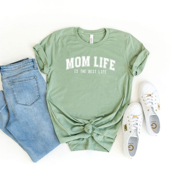 Varsity Mom Life Short Sleeve Tee