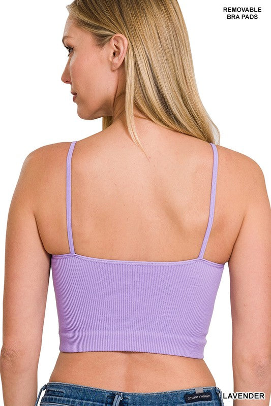 Ribbed Seamless Cropped Cami