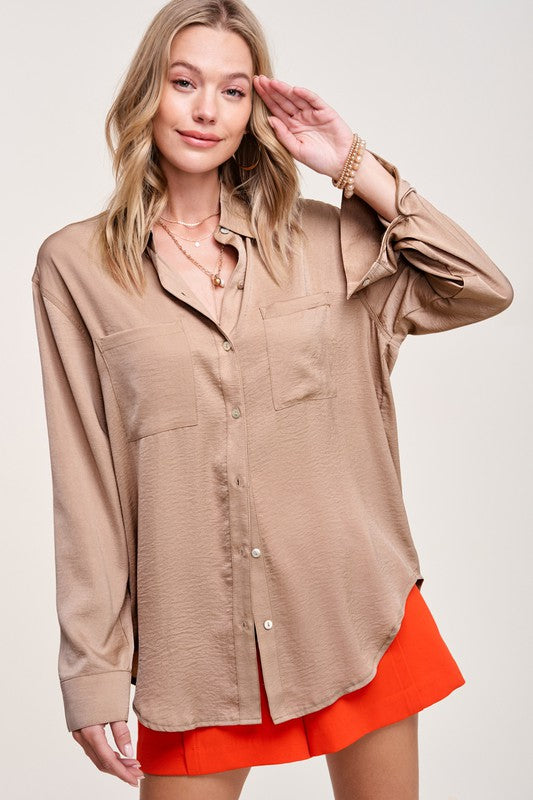 Hadassah Button Down Top