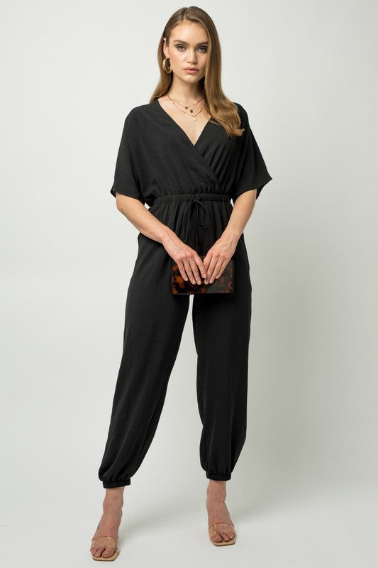 Rumie Dolman Sleeve Surplice Jumpsuit