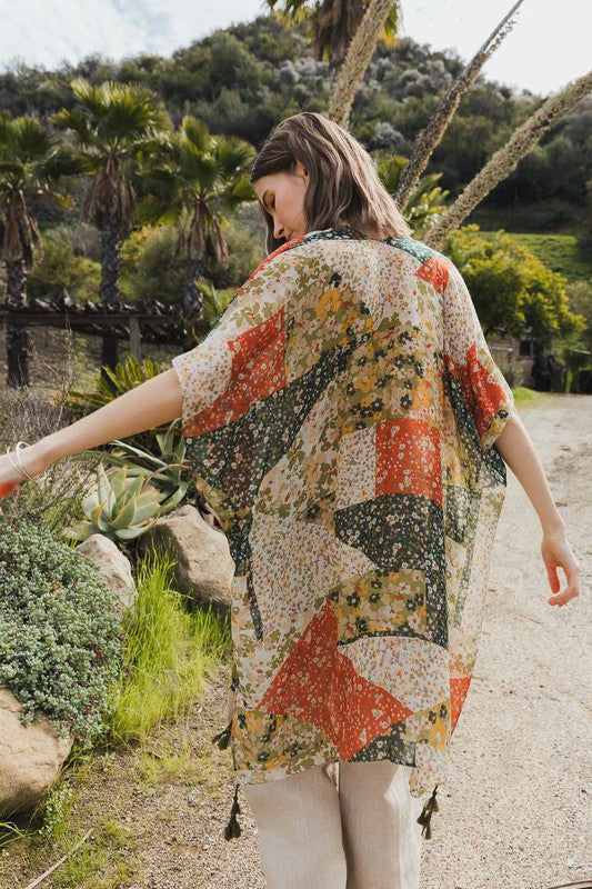 Kady Floral Print Kimono