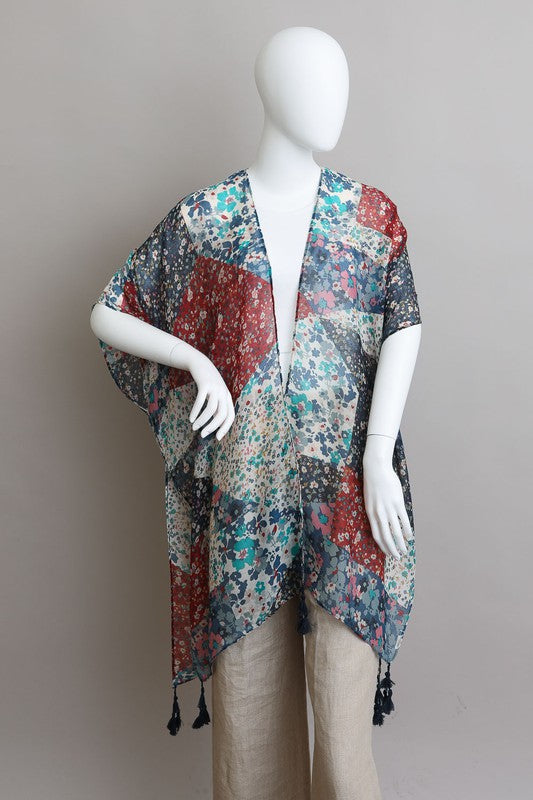 Kady Floral Print Kimono