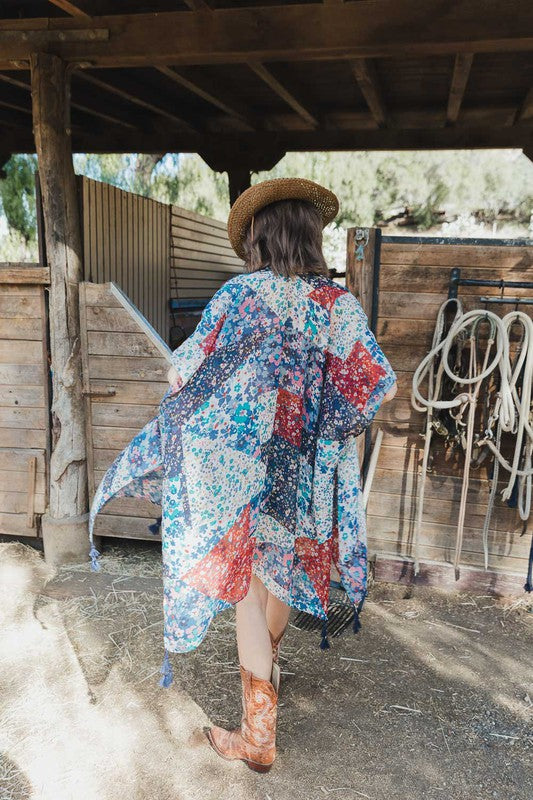 Kady Floral Print Kimono