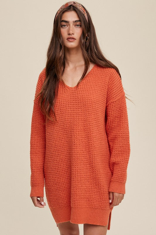 Delia Ribbed Knit Sweater