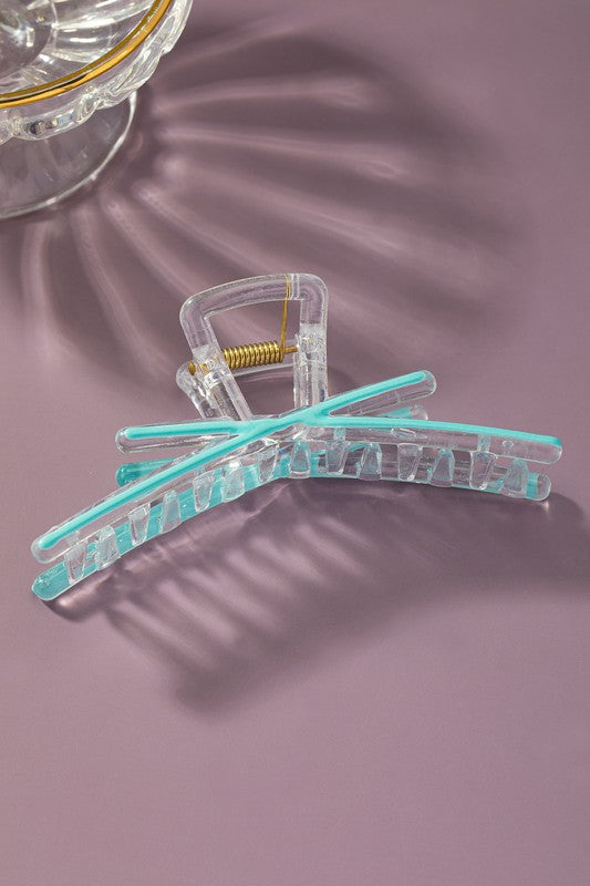 X Shape Clear Hair Claw