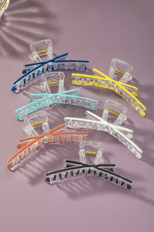 X Shape Clear Hair Claw