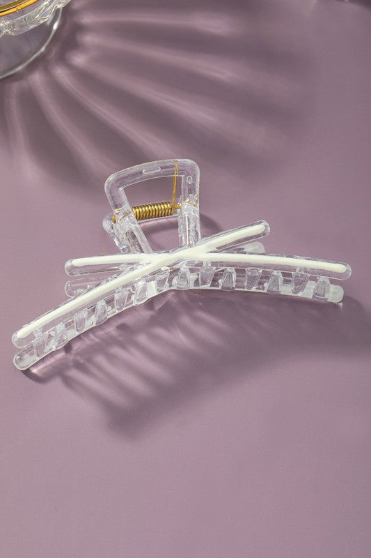 X Shape Clear Hair Claw