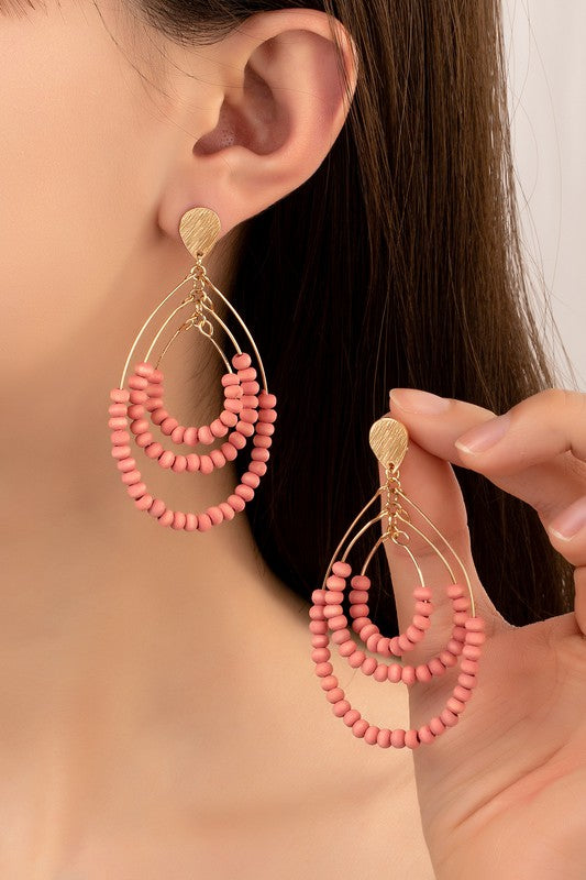 Havilah Wood Hoop Earrings