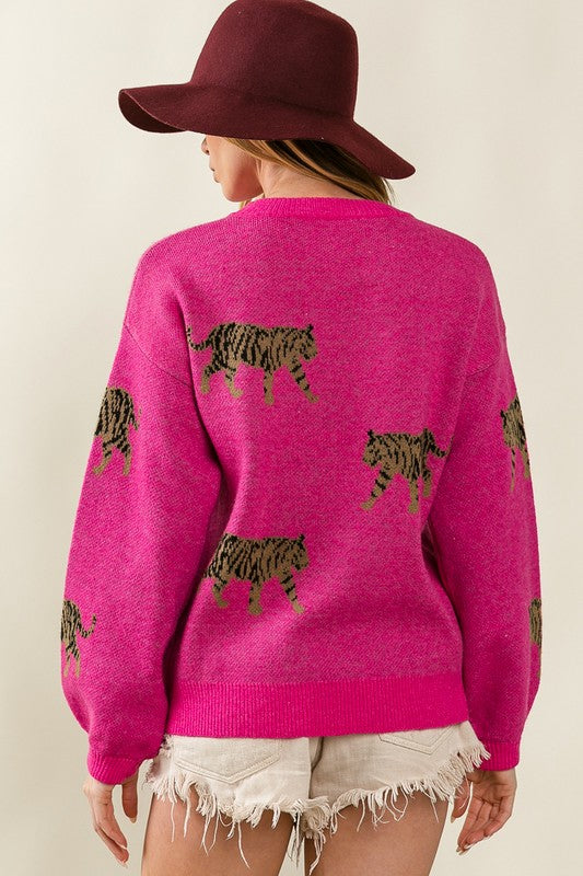 Tiger Tales Patterned Sweater