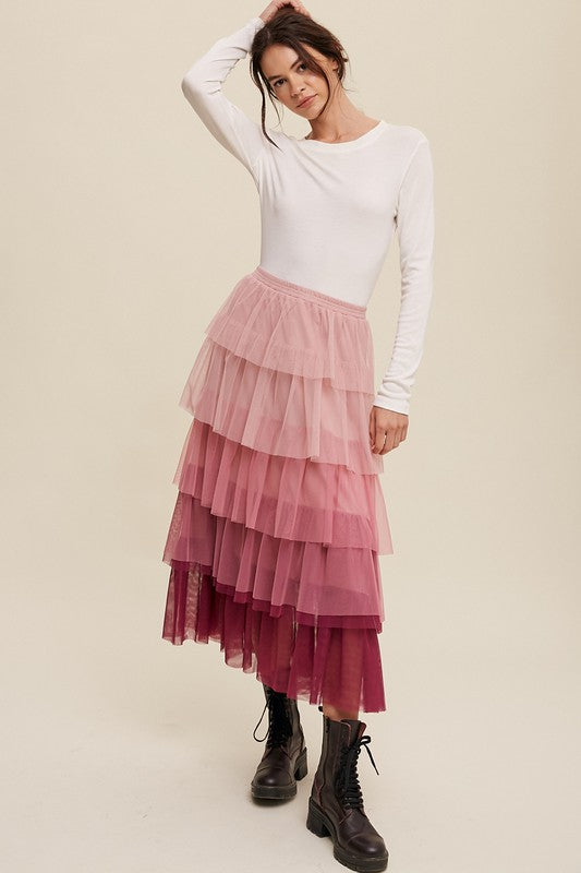 Ivana Tiered Maxi Skirt
