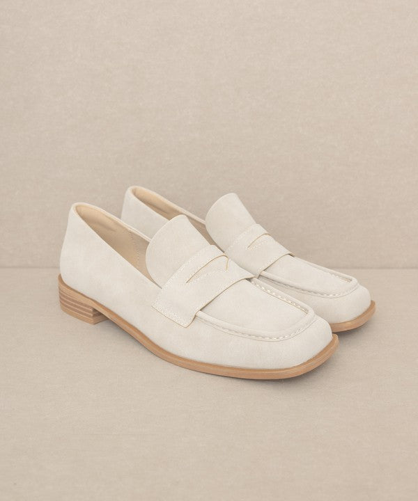 Junie Jane Square Toe Penny Loafers