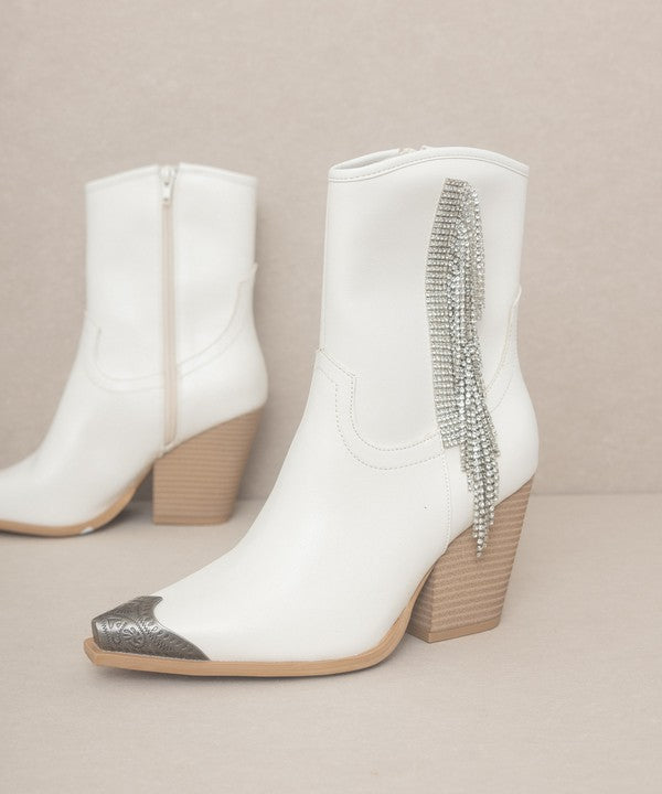 Kailea Rhinestone Fringe Boots