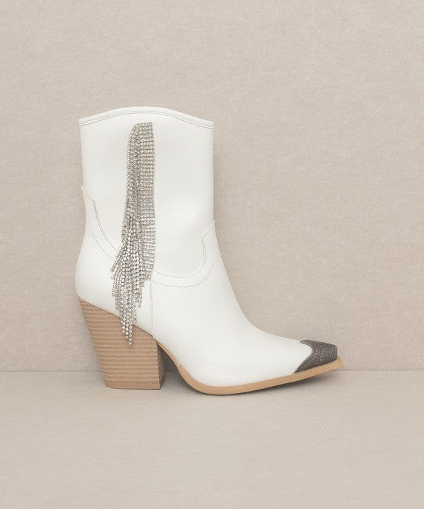 Kailea Rhinestone Fringe Boots