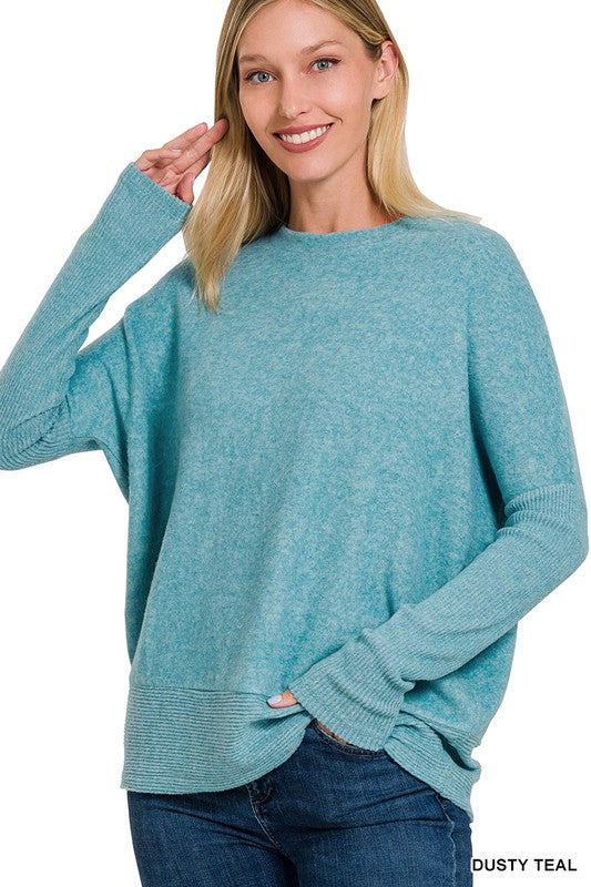 Quinn Brushed Dolman Sleeve Sweater