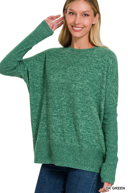 Quinn Brushed Dolman Sleeve Sweater