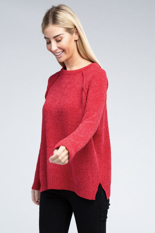 Mackenzie Raglan Chenille Sweater