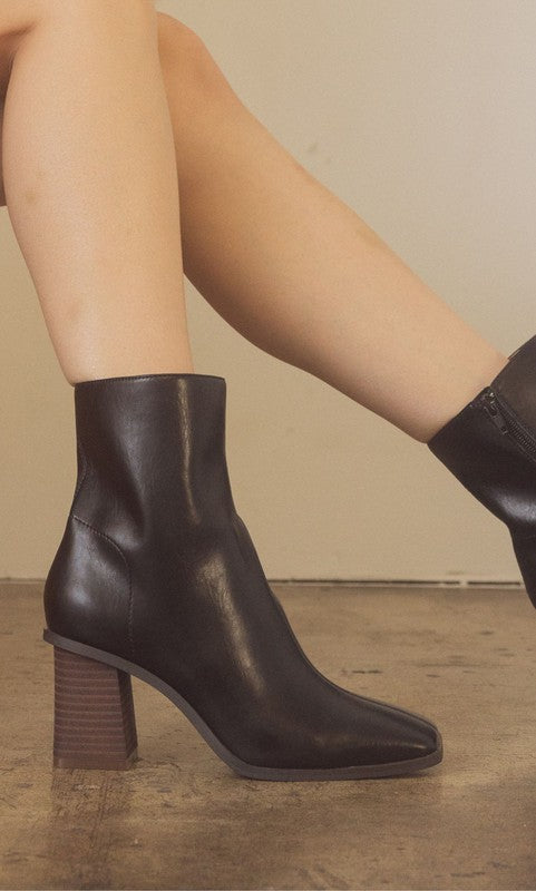 Verena Square Toe Ankle Boots