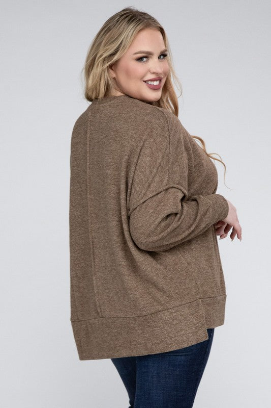 Nalani Brushed Melange Sweater Plus