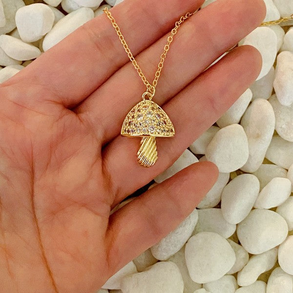 Mushroom Pendant Necklace