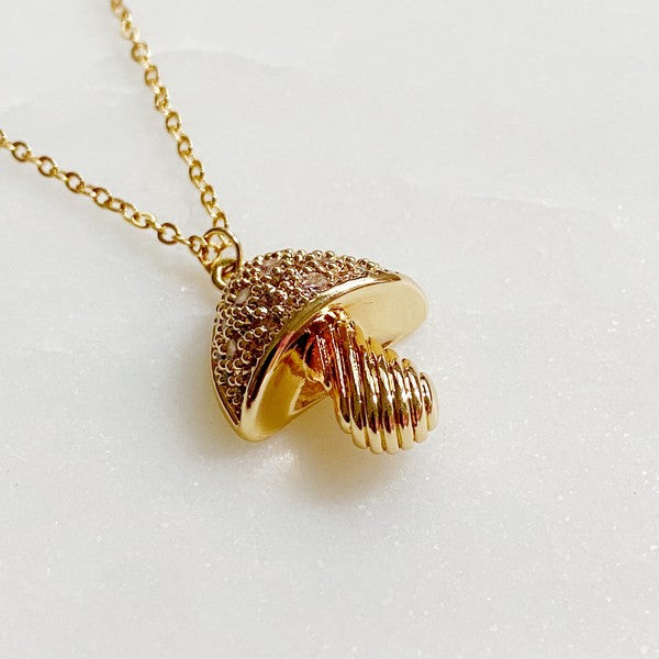 Mushroom Pendant Necklace