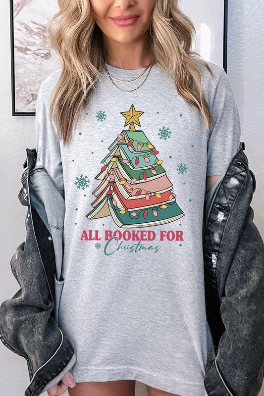 All Booked For Christmas Tee