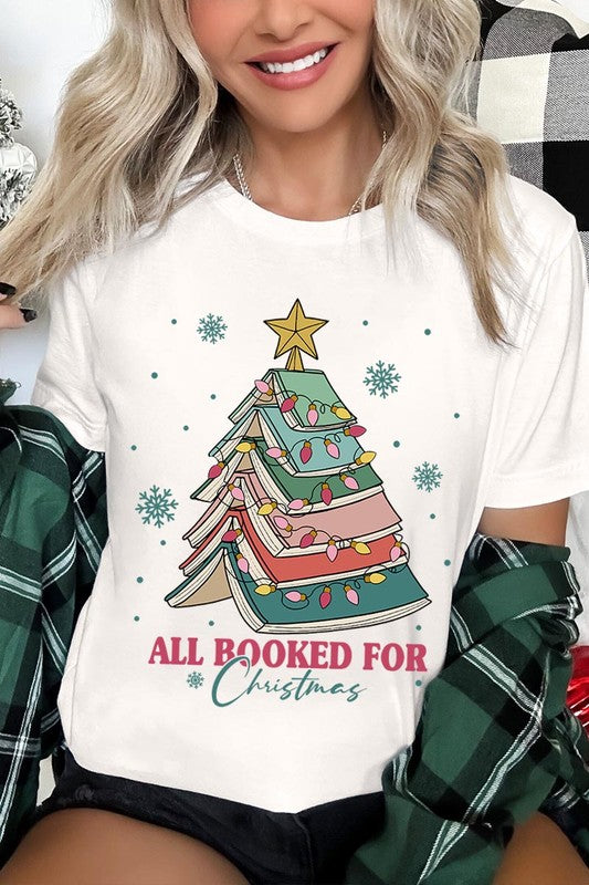 All Booked For Christmas Tee