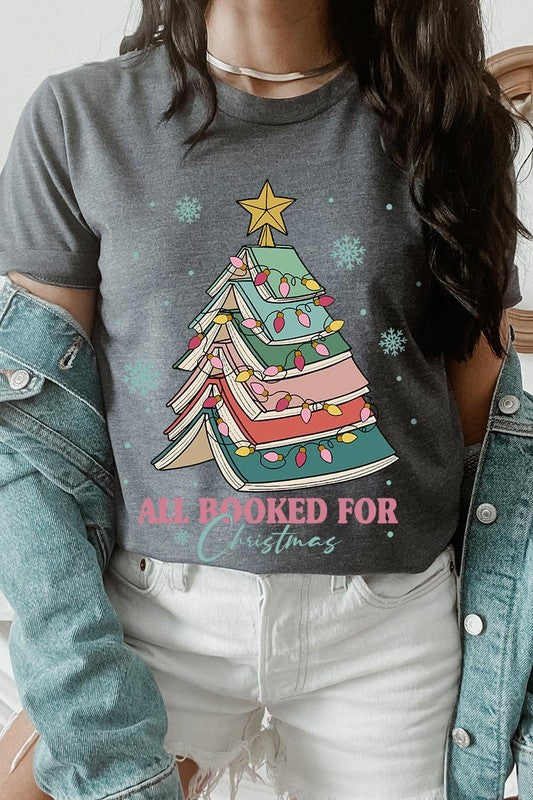 All Booked For Christmas Tee