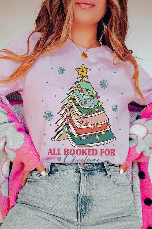 All Booked For Christmas Tee