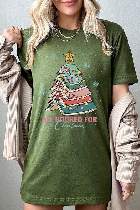 All Booked For Christmas Tee